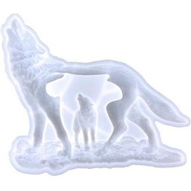 Resim Silikon Kalıp Yapışmaz Kalıptan Kolay Çıkarılabilir Dayanıklı Yeniden Kullanılabilir Kurt Şekli Dıy Zanaat Kalıp Ev Dekorasyon İçin A 