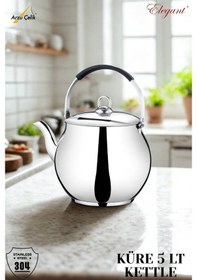 Resim 5 Lt. Küre Silikonlu Üstten Tutmalı Kettle Çelik 