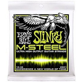 Resim Ernie Ball P02921 M-Steel Regular Slinky 0.10 - 0.46 Elektro Gitar Teli 