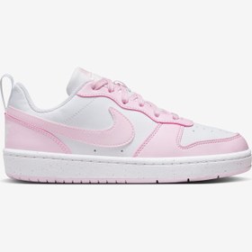 Resim Nike Court Borough Low Recraft Çocuk Pembe Sneaker 