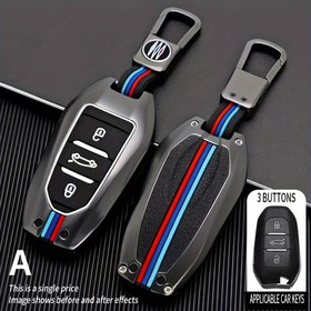 Resim Peugeot, Citroen & Opel Modelleri için Premium Alaşımlı Akıllı Anahtarlık Kılıfı - 207, 208, 407, 3008, 5008 & Daha Fazlası ile Uyumlu 