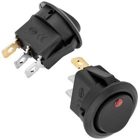 Resim Ic-132a Işıklı 3 Pinli 12 Volt Dc 20 Amper Açma-kapama Anahtarı-182619 