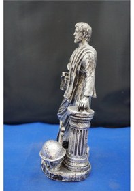 Resim Pisagor Matematikçi & Filozof Heykeli 31 Cm Dekoratif Biblo, Ev & Ofis Aksesuarı Gümüş 