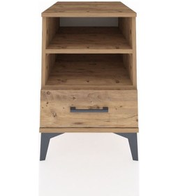 Resim Kronos Komodin 2 Raflı Tek Çekmeceli 44x59x64 Çam-çam Çam 