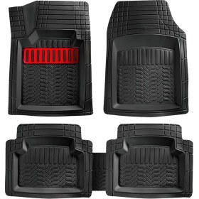Resim Entelux Bmw E46 2002-2003 Uyumlu Kırmızı 3D Havuzlu Paspas Takımı 