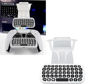 Resim KOSDFOGE PS5 için Kablosuz Klavye Taşınabilir Mini Gamepad Sohbet Panosu Kablosuz Bluetooth 3.0 Klavye 