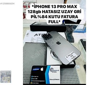 Resim Apple iPhone 13 Pro Max İkinci El TR | 128 GB | Gri 