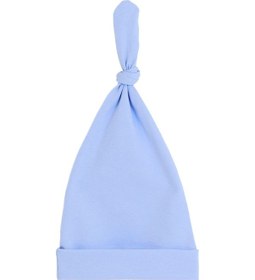 Resim Babygiz Yenidoğan Kız Erkek Bebek %100 Pamuklu Penye Extra Yumuşak Hafif Terletmez Bere 0-6 Ay Bebe Mavi 