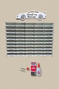 Resim ERSOY HOME 1/32 Ölçek Eğimli Dekoratif Ahşap Araba Rafı ( 50 Araçlık ) 