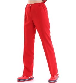 Resim Kadın Alpaka Pantolon - 18 Kırmızı-6836 