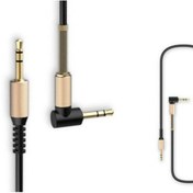 Resim Manessa 3.5 Mm L Tipi Uyumlu Spralli Gold Audio Aux Kablo 2018ltsp 