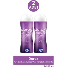 Resim Durex Play 2'si 1 Arada Aloe Vera Etkili Jel 200 Ml 2 Adet 