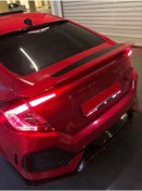 Resim autogp Honda Civic Fc5 Uyumlu Bagaj Üstü Spoiler Reflektörlü Boyasız 2016 