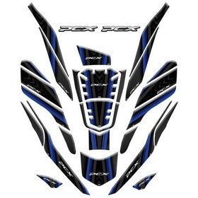 Resim Gogo Honda Pcx 2021 - 2023 Uyumlu Tank Pad Set 009 