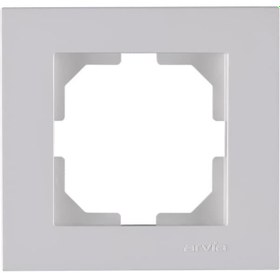 Resim Karen Beyaz Tekli Priz Çerçevesi Modern Ve Dayanıklı Çerçeve 