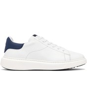 Resim Derimod Erkek Beyaz Bağcıklı Kalın Tabanlı Deri Sneaker 25WFD685318 