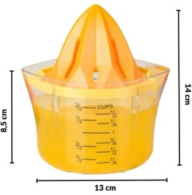 Resim 4 Ü 1 Arada Rendeli Ölçülü Hazneli Limon Portakal Narenciye Sıkacağı I Çeyizlik Pratik Sağlam Ezici Pres 