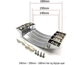 Resim Storemax Duşakabin Ay Kulp 140MM 150MM Veya 160 mm 2 Kapaklık Ayk-02 