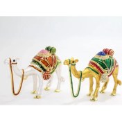 Resim Swarovski Taşlı Tekli Deve Figürü Model 4 