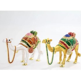 Resim Swarovski Taşlı Tekli Deve Figürü Model 4 