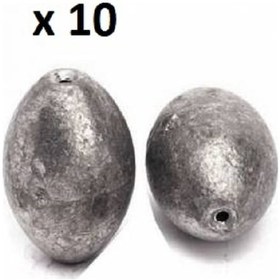 Resim Çapa Zeytin Tipi Olta Kurşunu 8GR-10'lu Paket 