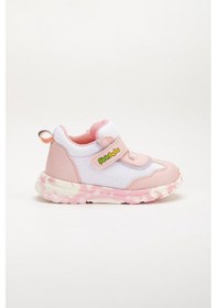 Resim Şirin Bebe Şirinbebe Ortopedik Kız Bebek İlk Adım Spor Ayakkabı Pembe Cırtlı Anorak Malzeme-3710 Pembe 