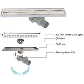 Resim sukar Line 4e 40 Cm Cube Izgaralı Lineer Süzgeç 