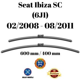 Resim Seat Ibiza Sc 6j1 2008 2009 2010 2011 Uyumlu Ön Cam Silecek Süpürgesi Takımı 600/400mm Silbak Sb2416c 
