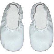 Resim Beyaz Pisipisi Bale Ayakkabısı Bir Beden Büyük Sipariş Veriniz Beyaz 