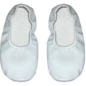 Resim Beyaz Pisipisi Bale Ayakkabısı Bir Beden Büyük Sipariş Veriniz Beyaz 