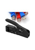 Resim Fochsia Newshark Paslanmaz Rj45 Rj12 Rj11 Ethernet Kablosu Pense Aleti Siyah 