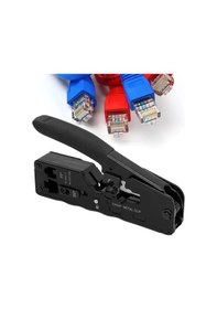Resim Fochsia Newshark Paslanmaz Rj45 Rj12 Rj11 Ethernet Kablosu Pense Aleti Siyah 