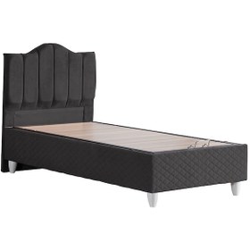 Resim Trend İkili Set, Trend Tek Kişilik Baza Başlık Seti Antrasit 120 x 200 