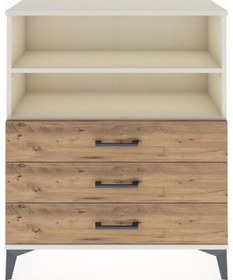 Resim Arges Şifonyer 2 Raflı 3 Çekmeceli 88x30x106 Aytaşı-çam Aytaşı 