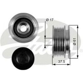 Resim Opel Corsa C 1.3 Dizel Şarj Dinamo Kasnaği Gates 