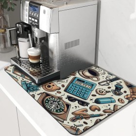 Resim Valerine Life Kahve Makinesi Matı Su Geçirmez Kaymaz Yıkanabilir Çaycı, Çay Espresso Makinesi Pad 35X45CM 27240108 