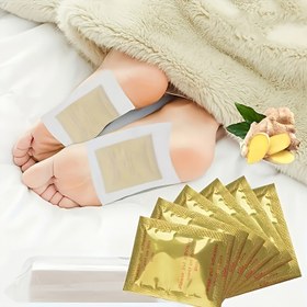 Resim 50 Adet Zencefil & Bambu Sirke Ayak Pedleri - Alkolsüz, Dokusuz Kumaş Ayak Bakım Yastıkları, Gece Boyunca Nemlendirme, Kokuyu Önleme ve Yumuşatma - Seyahat Dostu, Cilt Dostu Tasarım, Nefes Alabilen Malzeme, Cilt Bakımı Tutkunları İçin 