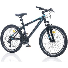 Resim Corelli Felix 3.2 - 24 Jant 21 Vites 14'' Kadro Dağ Bisikleti - Siyah / Turkuaz Turkuaz - Siyah 