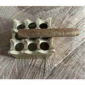 Resim ANTİK PİRİNÇ SARI KÜLLÜK PURO KÜLLÜĞÜ SİĞARA KÜLLÜK 8*8CM 