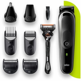 Resim Braun MGK 5360 6 Başlıklı Kablolu+Kablosuz Islak\u002FKuru Saç-Sakal-Burun Çok Amaçlı Tıraş Makinesi 
