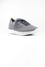 Resim Efal Shoes Kadın Gri Tekstil Kalın Tabanlı Sneaker 