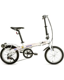 Resim Bisan Fx 3800 Katlanır Bisiklet 28 cm V Fren 16 Jant 3 Vites Beyaz Turuncu 