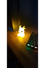 Resim SAHAA pokemon pilli pikachu masa lambası 