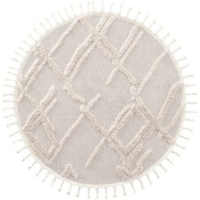 Resim Cool Halı Palazzo 03 Krem Bukle Salon Halısı Hav Toz Vermez Mutfak Koridor Çocuk Odası Halısı Yuvarlak Halı 