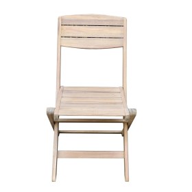 Resim Ahşap Yarı Katlanır Bahçe Balkon Masası 70 Cm Açık Kahverengi 
