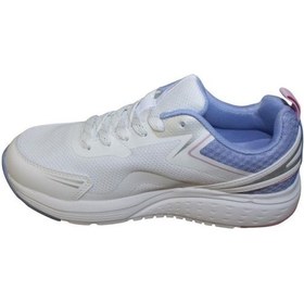 Resim Kinetix Kadın Beyaz Gri Runnıng Fileli Sneaker Spor Yürüyüş Ayakkabısı 001 