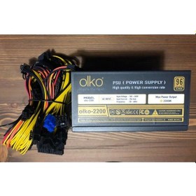 Resim OLKO MK-2200SP 2200W 96+ 2 FANLI MİNİNG POWERSUPLY KUTULU 