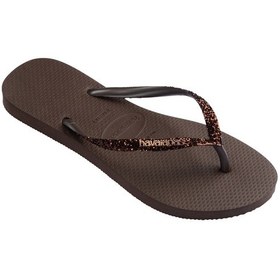 Resim Havaianas Slım Glıtter Iı Simli Parlak Parmak Arası Terlik 4146975 4146975 0727 Kahverengi 