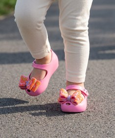Resim Mini Melissa Ultragirl Wonderland BB Cırt Cırtlı Pembe Turuncu Kız Çocuk Ayakkabısı | 21-29 Numara| İkonik Kokulu - 2 