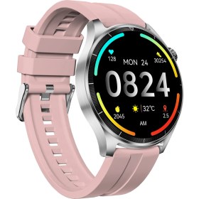 Resim Thull Tw1-02 Gri Akıllı Saat + Pembe Slıkon Kordon 